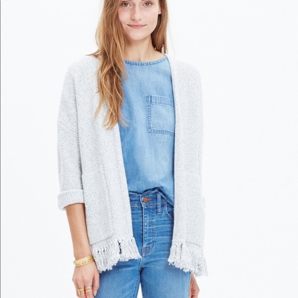 Madewell Sweaters - Madewell Momento Fringe Cardigan!